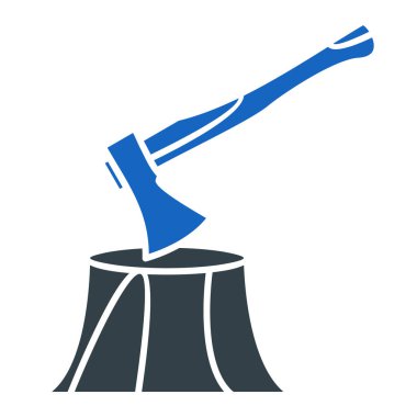 Bir süpürge simgesinin vektör illüstrasyonu