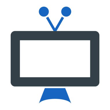 TV simgesi vektör illüstrasyonu