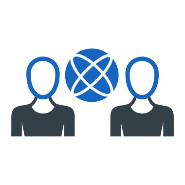 İnsan simgesinin vektör illüstrasyonu