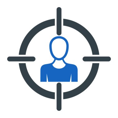 Hedef. Web simgesi basit illüstrasyon