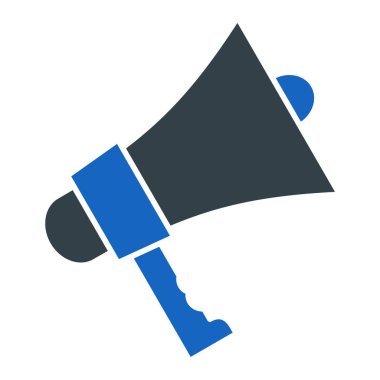 Megafon ikonu vektör illüstrasyonu