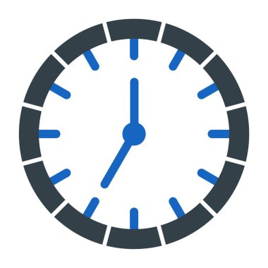 Saat simgesi vektör illüstrasyonu