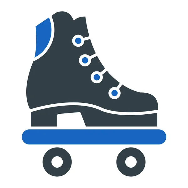 Patines Icono Web Ilustración Simple — Archivo Imágenes Vectoriales