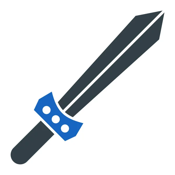 Sword Icon Vector Isolated White Background Your Web Mobile App — 스톡 벡터