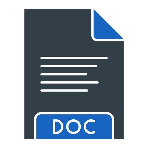 Icon Dateiformat Vektorillustration — Stockvektor