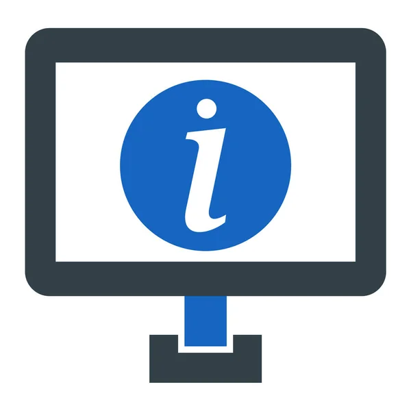 Informationen Web Symbol Einfache Illustration — Stockvektor