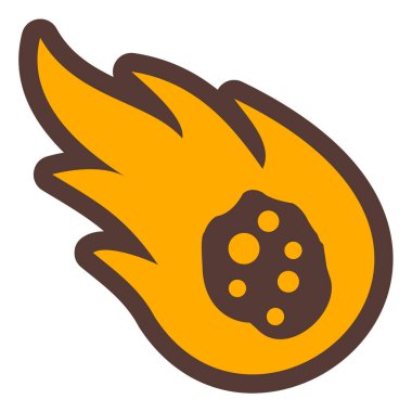 Ay. Web simgesi basit illüstrasyon