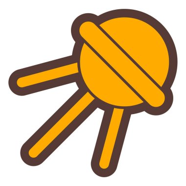 Tatlım. Web simgesi basit illüstrasyon