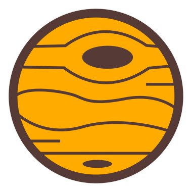 Ay. Web simgesi basit illüstrasyon