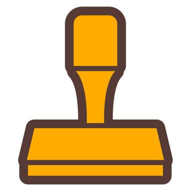 Boya Fırçası. Web simgesi basit illüstrasyon