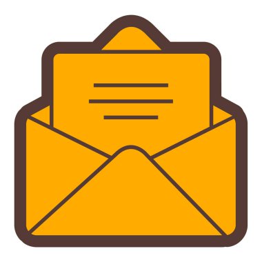 zarf e- posta simgesi vektör illüstrasyonu