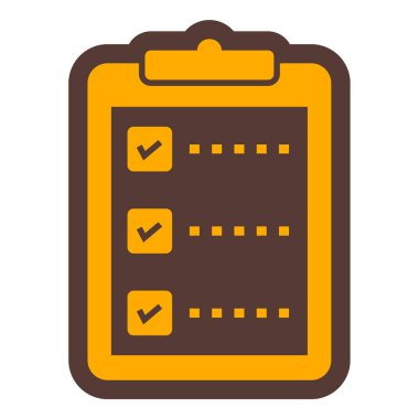 Kontrol listesi. Web simgesi basit illüstrasyon