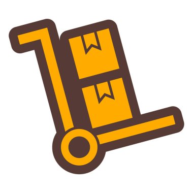 Teslimat kamyonu ikonu. vektör illüstrasyonu