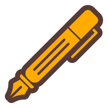 Kalem. Web simgesi basit illüstrasyon