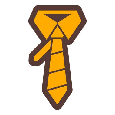 Kravat. Web simgesi basit illüstrasyon