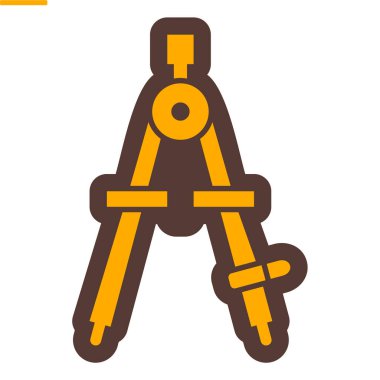 Pusula. Web simgesi basit illüstrasyon