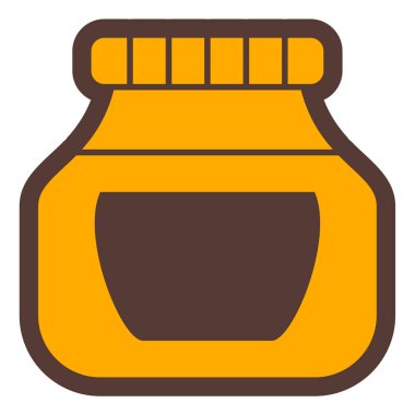 Kavanoz. Web simgesi basit illüstrasyon