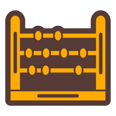 Abaküs. Web simgesi basit tasarım