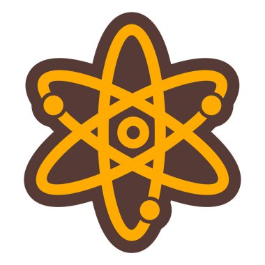 atom. Web simgesi basit illüstrasyon