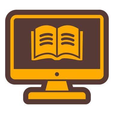 Bilgisayar. Web simgesi basit illüstrasyon