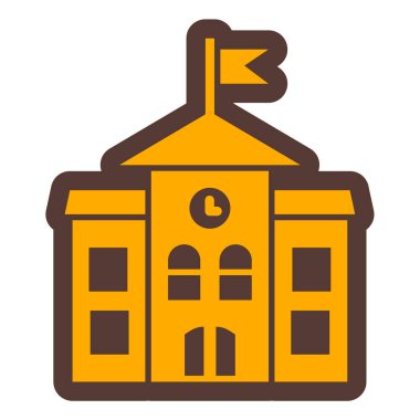 Kiliseye. Web simgesi basit tasarım