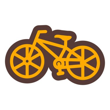 Bisiklet. Web simgesi basit illüstrasyon