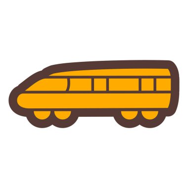 tren simgesi vektör illüstrasyonu