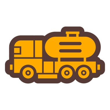 Kamyon. Web simgesi basit illüstrasyon