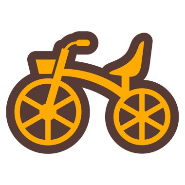 Bisiklet. Web simgesi basit illüstrasyon