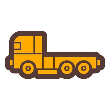 Kamyon. Web simgesi basit illüstrasyon