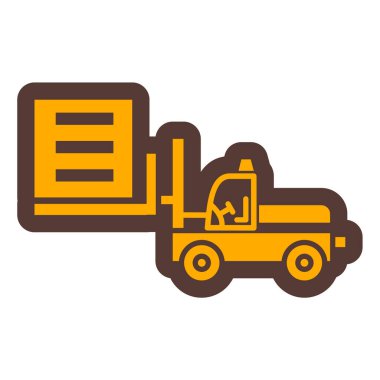 Kamyon. Web simgesi basit illüstrasyon