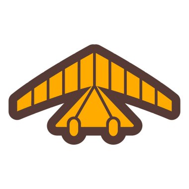 Bir çadır simgesinin vektör illüstrasyonu