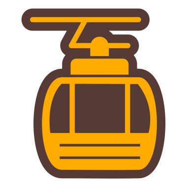 Bir benzin pompası simgesinin vektör illüstrasyonu