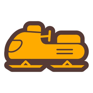 Bir araba simgesinin vektör illüstrasyonu