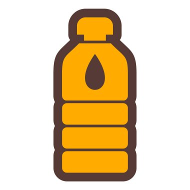 Şişe simgesi. Web tasarımı için su kavanozu vektör simgelerinin basit çizimi