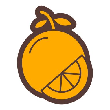 limon simgesi vektör illüstrasyonu