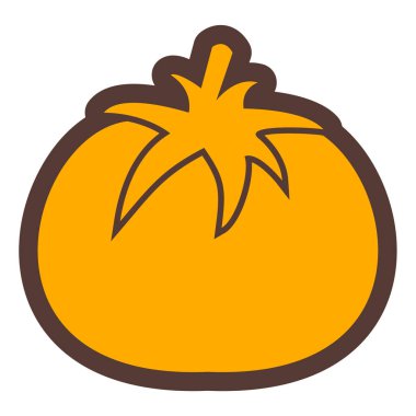 Ananas. Web simgesi basit illüstrasyon