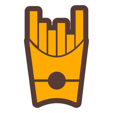 Patates kızartması. Basit tasarım