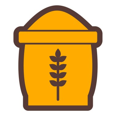 Buğday. Web simgesi basit illüstrasyon