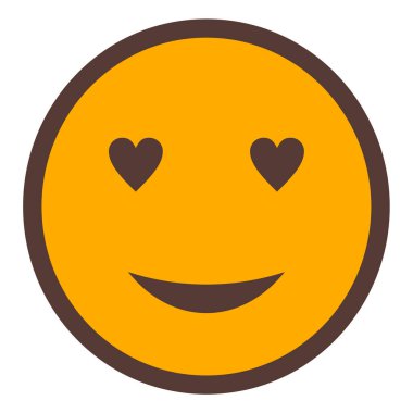 Gülümse. Web simgesi basit illüstrasyon