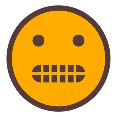 üzgün yüz simgesi, vektör illüstrasyonu