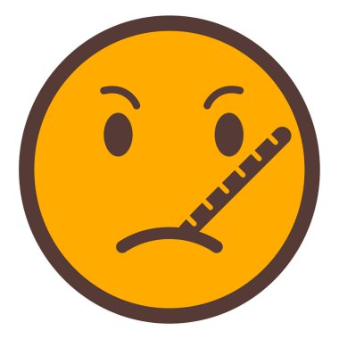 Üzgün yüz simgesi simgesi. Web tasarımı için kızgın ifade vektör simgelerinin çizgi filmi