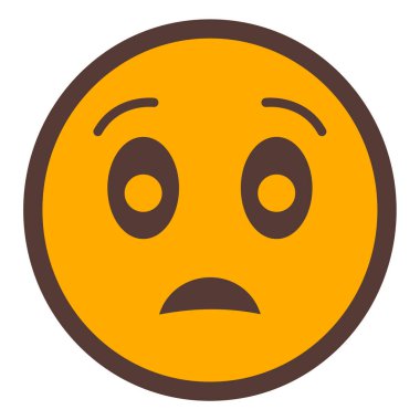 üzgün yüz ifadesi, vektör illüstrasyonu