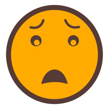 Üzgün surat. Web simgesi