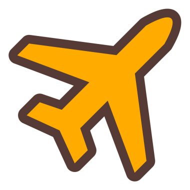 Uçak. Web simgesi basit tasarım