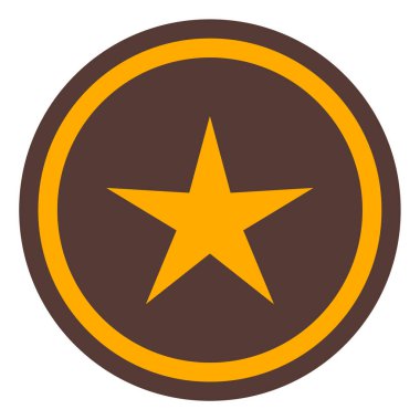 Moda biçimi izole edilmiş arkaplan yıldız simgesi