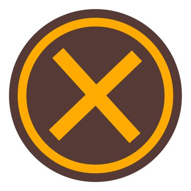 İptal et. Web simgesi basit illüstrasyon