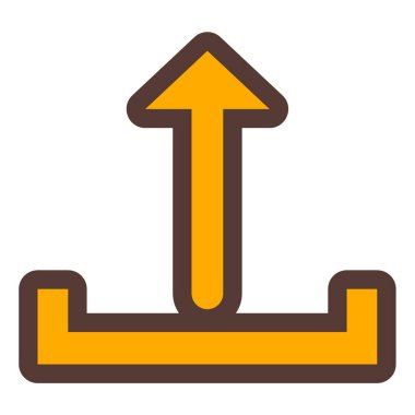 Yükle. Web simgesi basit illüstrasyon