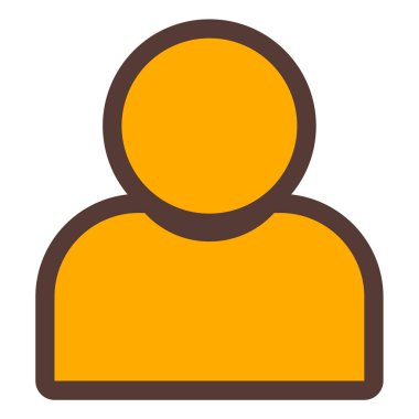 kullanıcı. Web simgesi basit illüstrasyon