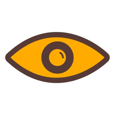 Göz. Web simgesi basit illüstrasyon